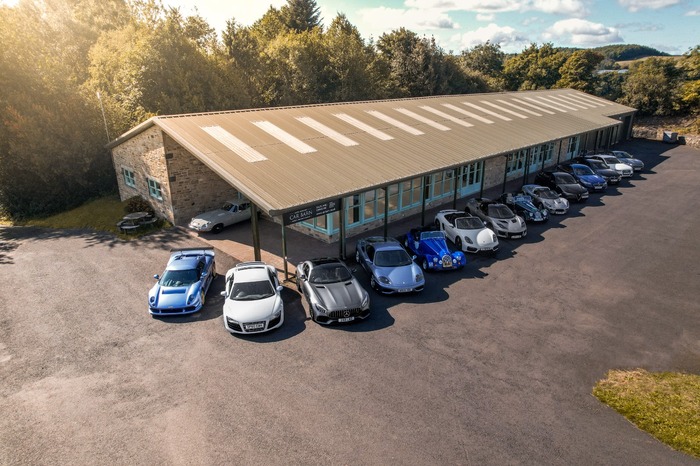 Car Barn Beamish drone-eye view